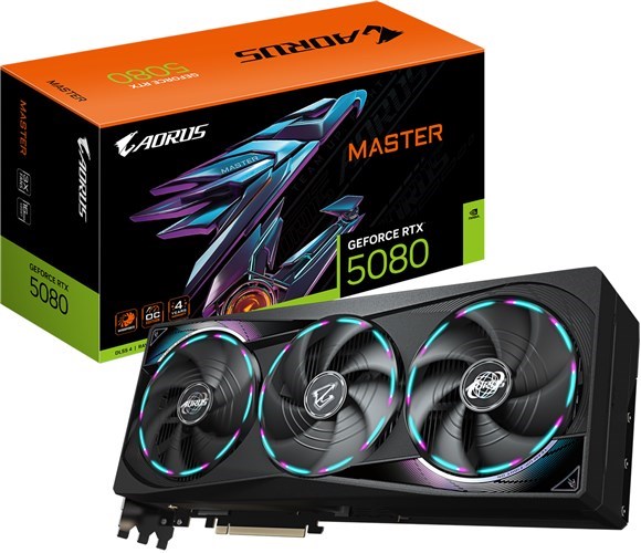Gigabyte GV-N5080Aorus M-16GD RTX5080 16GB GDDR6X Pcie Graphics Card