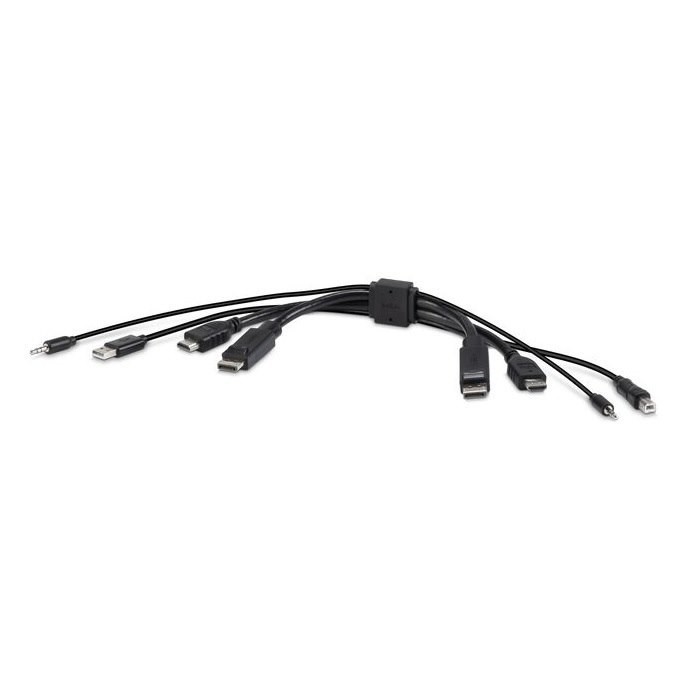 Belkin Dual Hdmi- Hdmi And DP- DP (Hdmi/Dp/Usb A/Audio To Hdmi/Dp/Usb B/Audio) Combo Cable