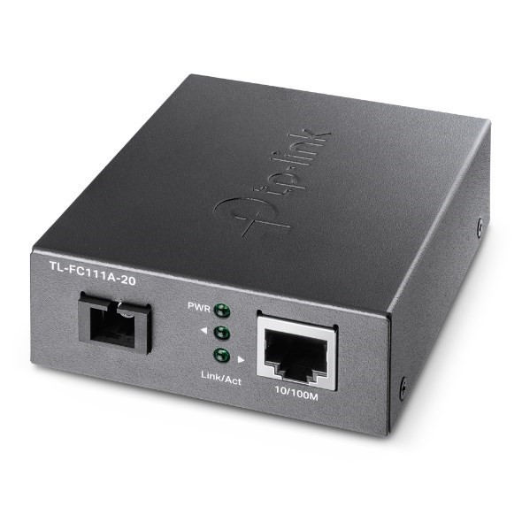 TP-Link Tl-Fc111a-20 10/100 MBPS WDM Media Converter - Ieee 802.3U 1550NM 20KM (Compatible With TL-FC111B-20)