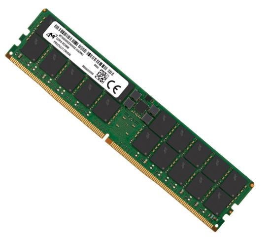 Crucial Micron 64GB (1x64GB) DDR5 Rdimm 5600MHz CL46 2Rx4 Ecc Registered Server Data Center Memory 3YR WTY