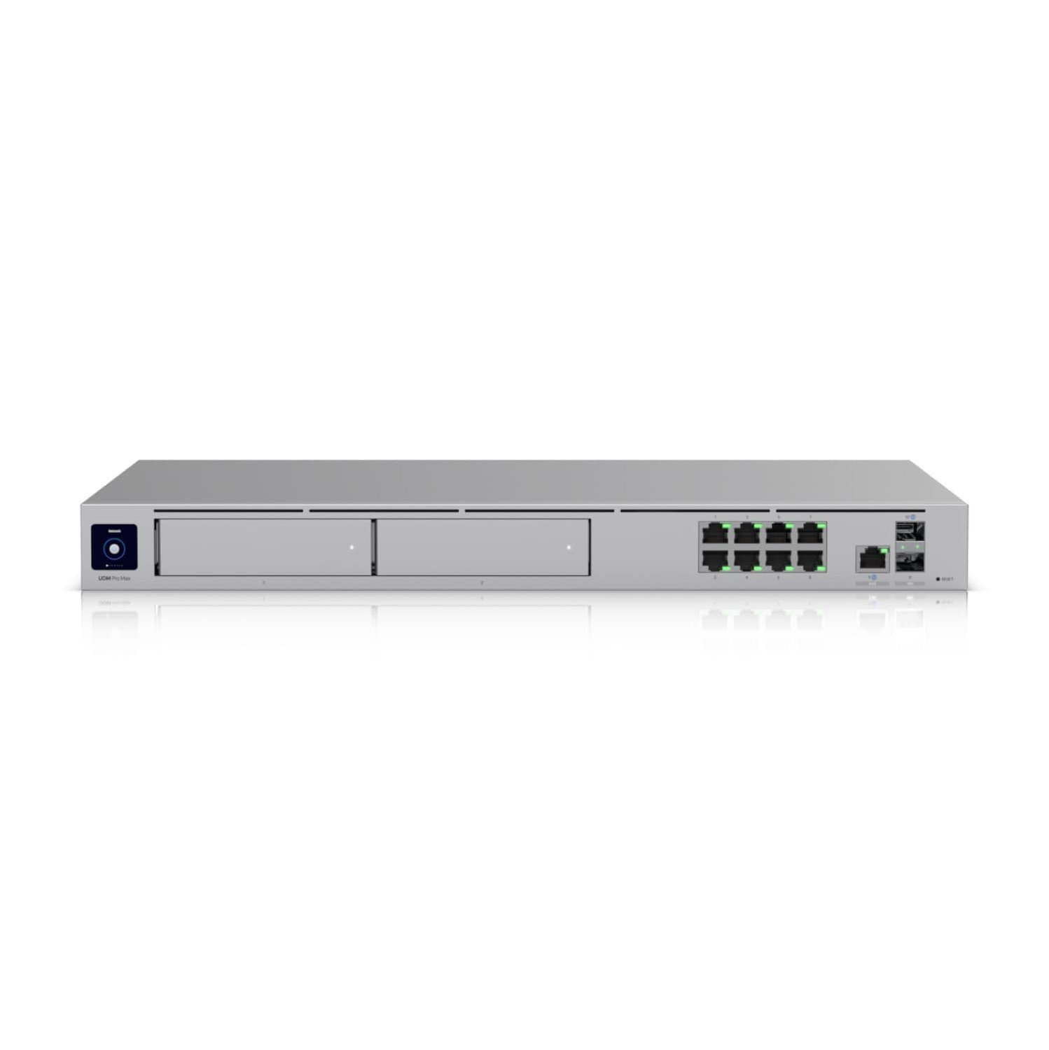 Ubiquiti Dream Machine Pro Max, Professional-Grade, Rack-Mount Cloud Gateway,10 GBPS Multi-WAN Load Balancing, 2 NVR Drive Bays Design