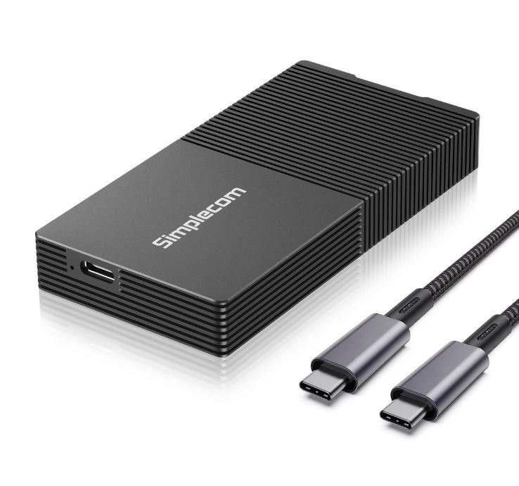 Simplecom Se640 Usb4 To NVMe M.2 SSD Usb-C Enclosure 40Gbps
