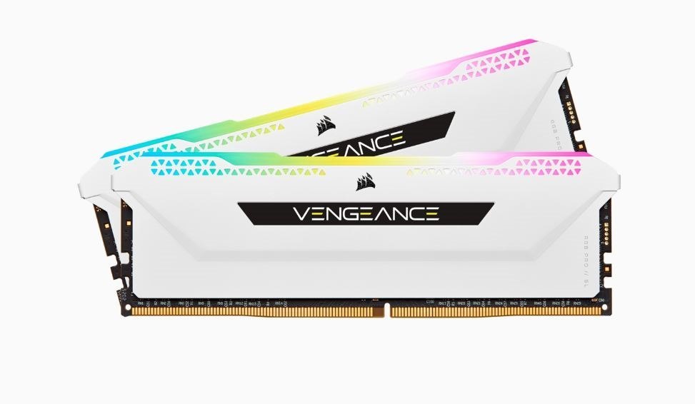 Corsair (LS) Corsair Vengeance RGB Pro SL 32GB (2x16GB) DDR4 3200Mhz C16 White Heatspreader Desktop Gaming Memory