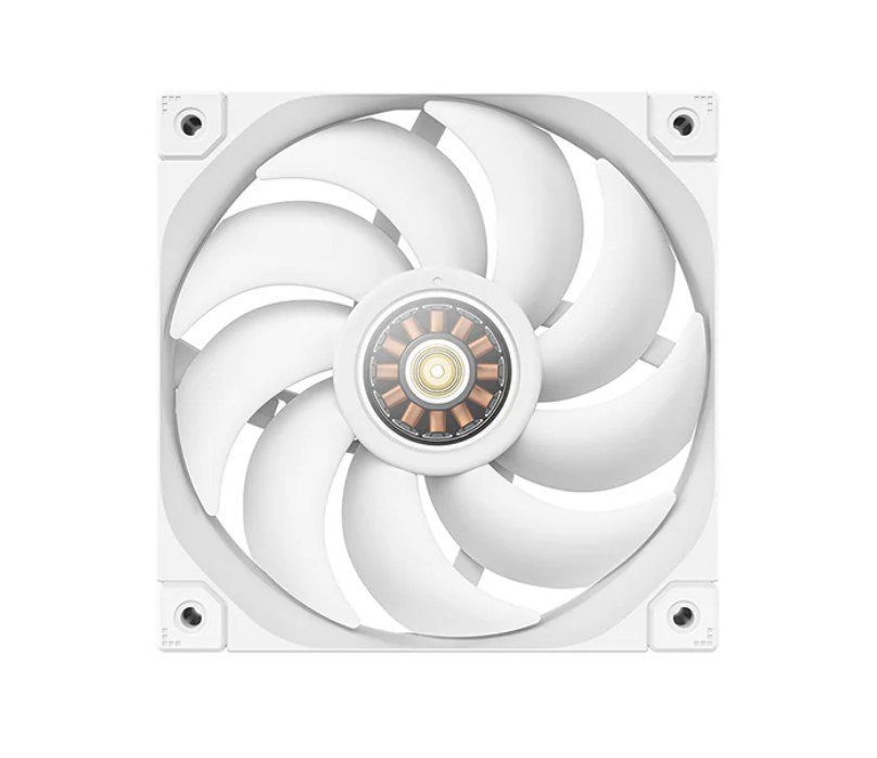 DeepCool FL12 White 120MM Unique Argb Fans, Low Noise, 4-Pin PWM, Fluid Dynamic Bearing, Addressable RGB Led