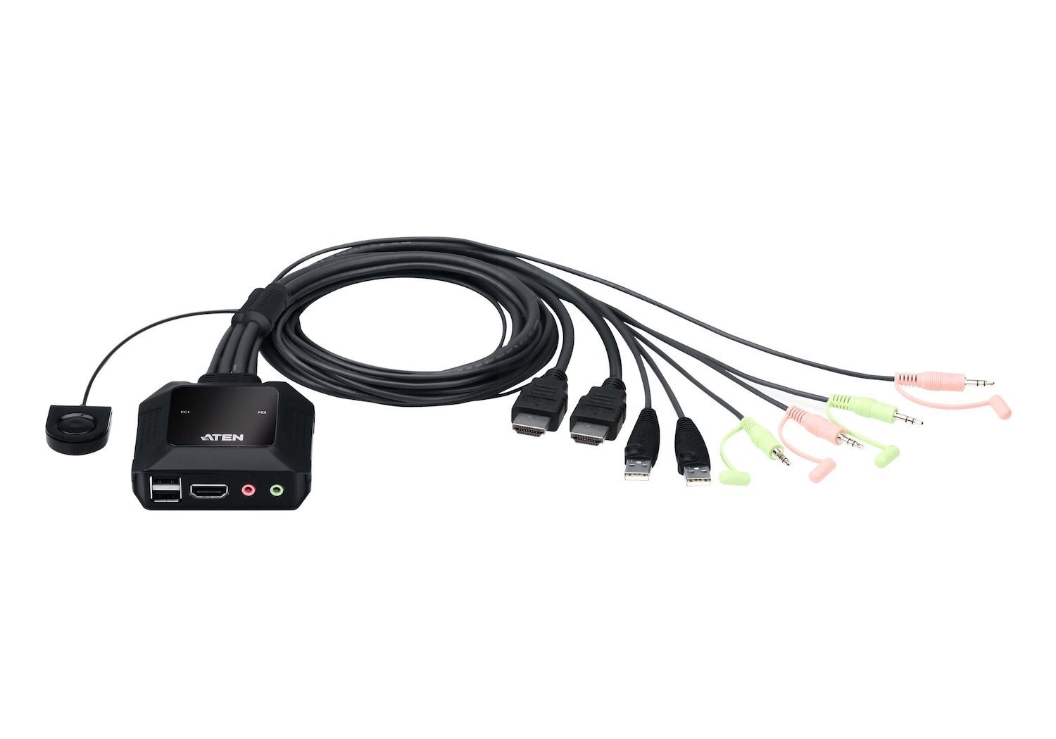 Aten 2 Port Usb 4K @60HZ Hdmi Cable KVM Switch 2YR