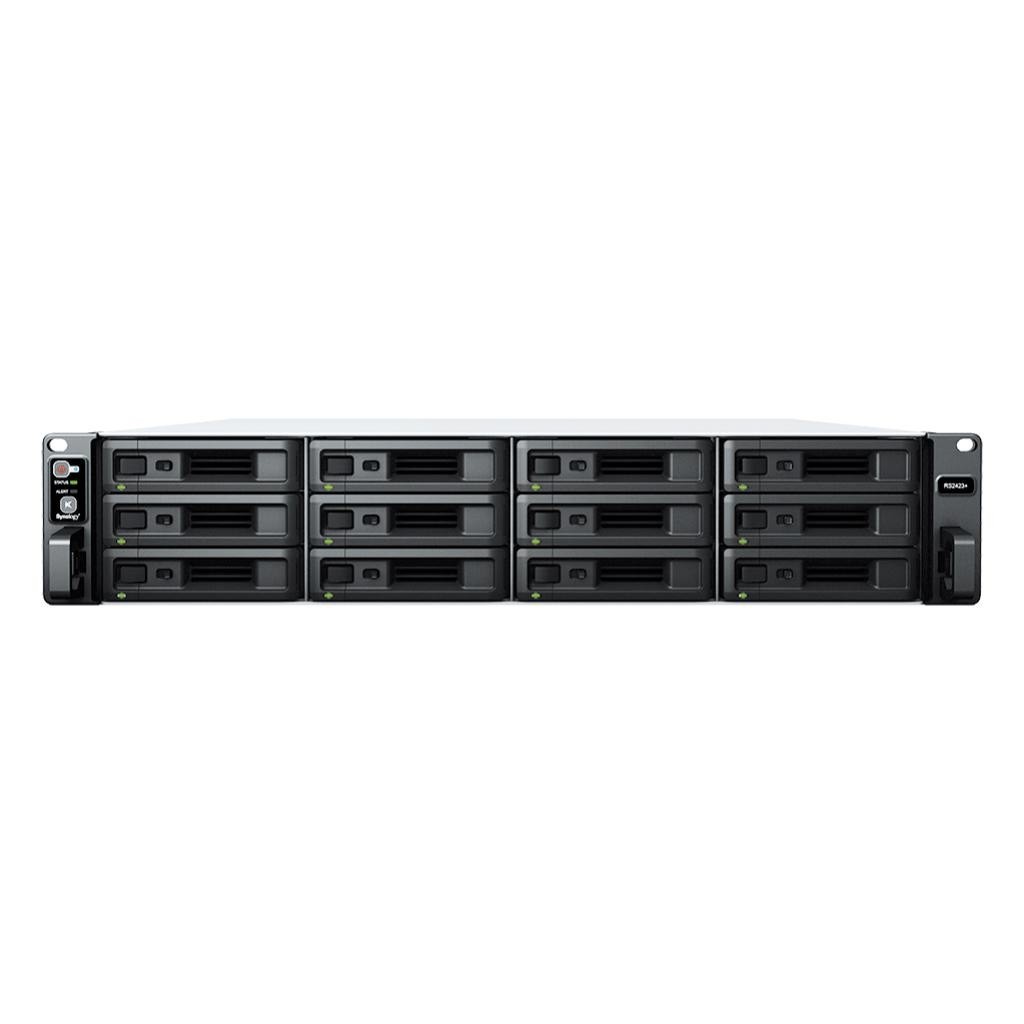Synology 12-Bay Nas (No Disk) Amd V1780B, 8GB, GbE(2), 10GbE(1), Usb(2), 2U, 3YR WTY