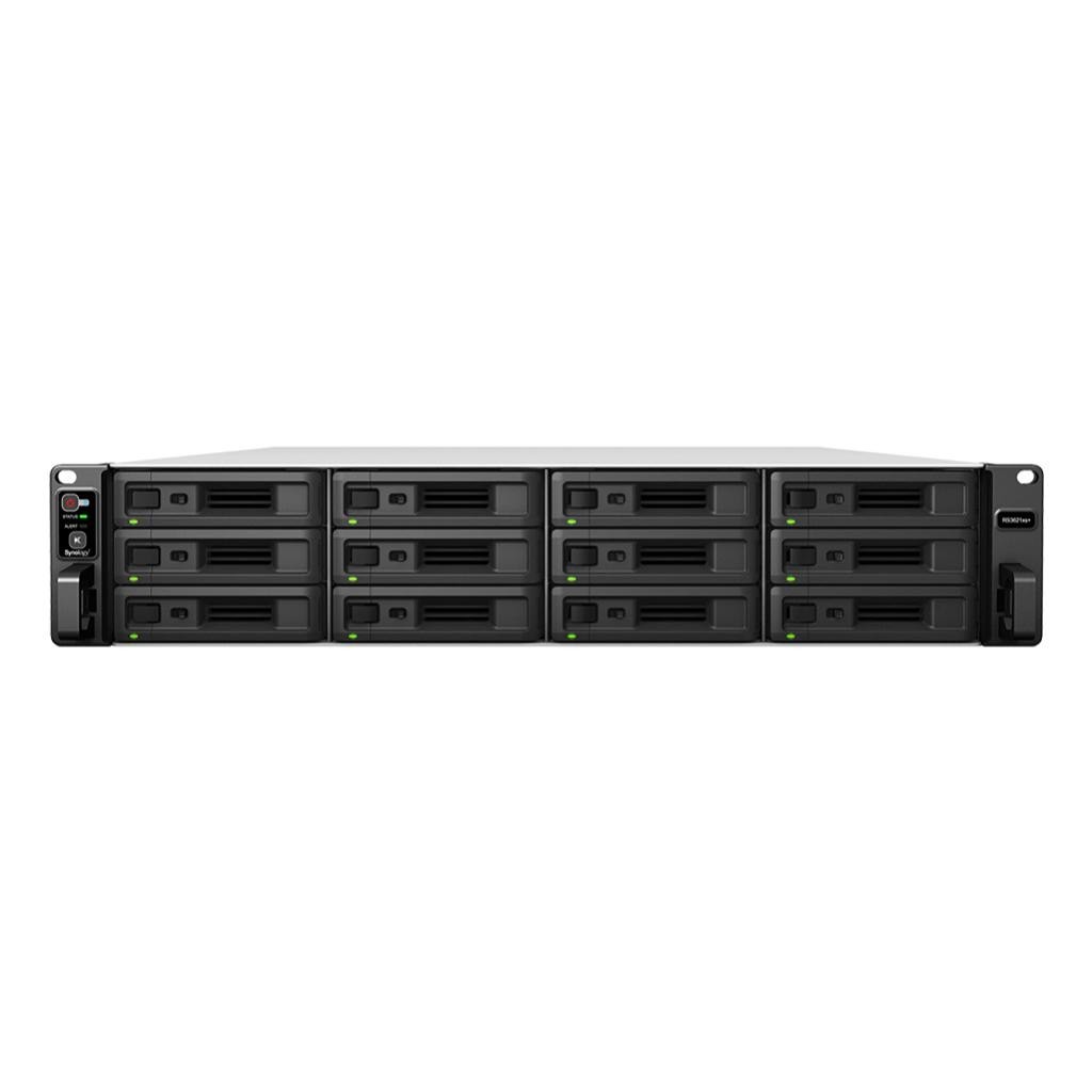Synology 12-Bay Nas (No Disk) Xeon D-1541, 8GB, GbE(4), 10GbE(2), Usb(2), Rpsu, 5Y WTY
