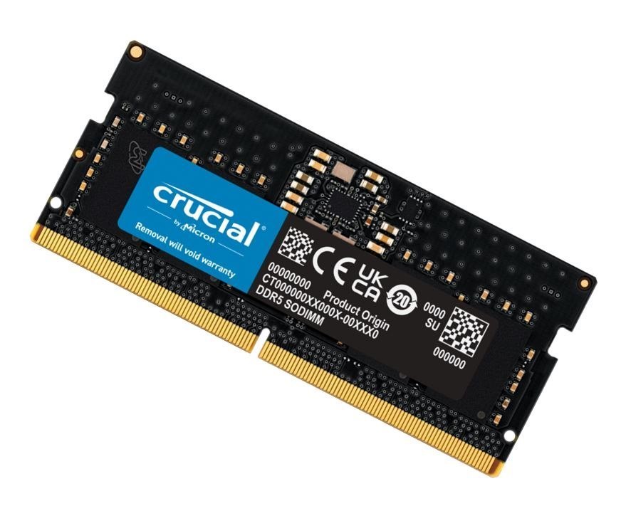 Crucial 8GB DDR5 Notebook Memory, PC5-38400, 4800MHz, Unranked, Life WTY - Sodimm