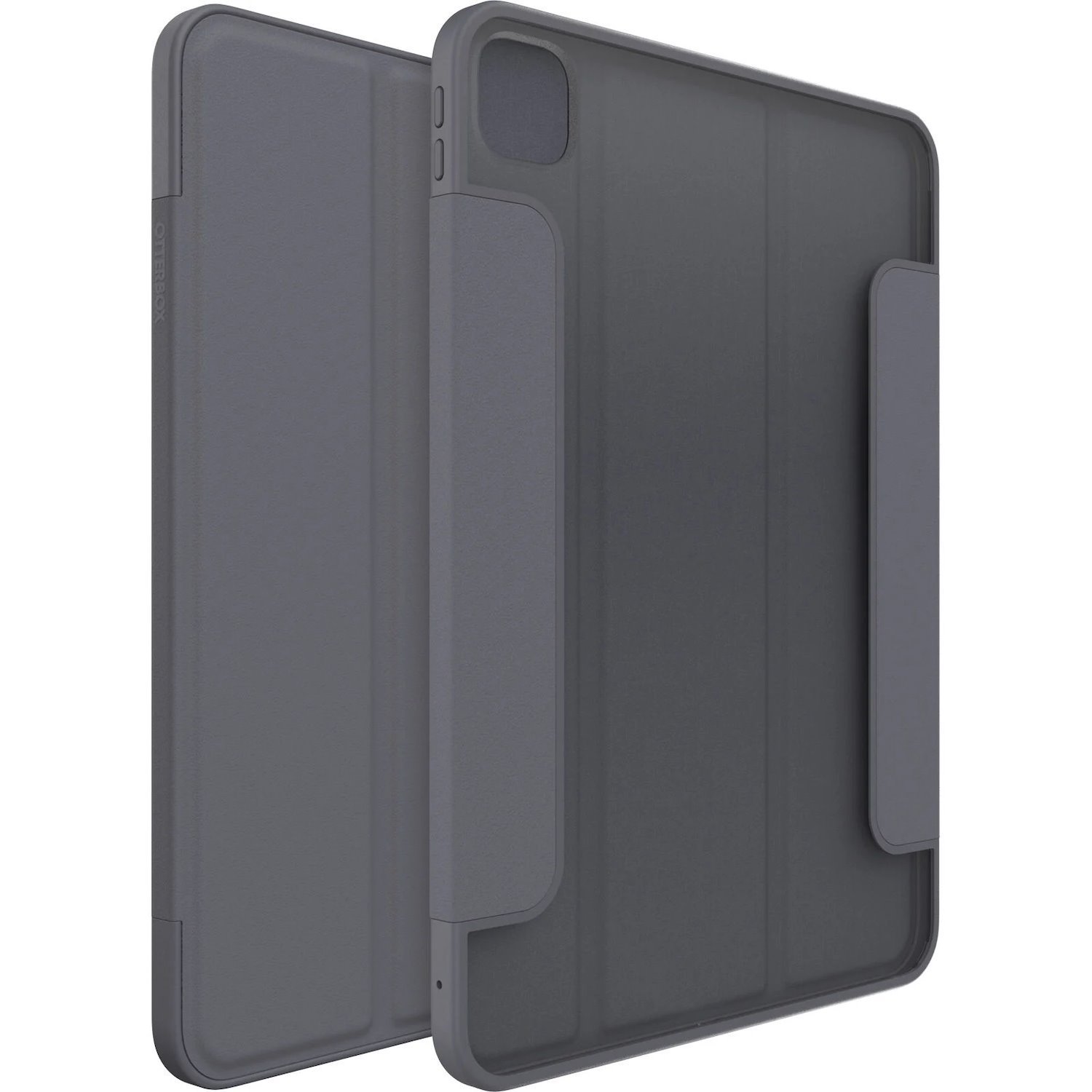 OtterBox Symmetry Folio Apple iPad Pro (11') (M5/M4) (6TH/5TH Gen) Case Thunderstorm (Clear/Dark Grey) - (77-95257), Pencil Storage, 7 Years Warranty