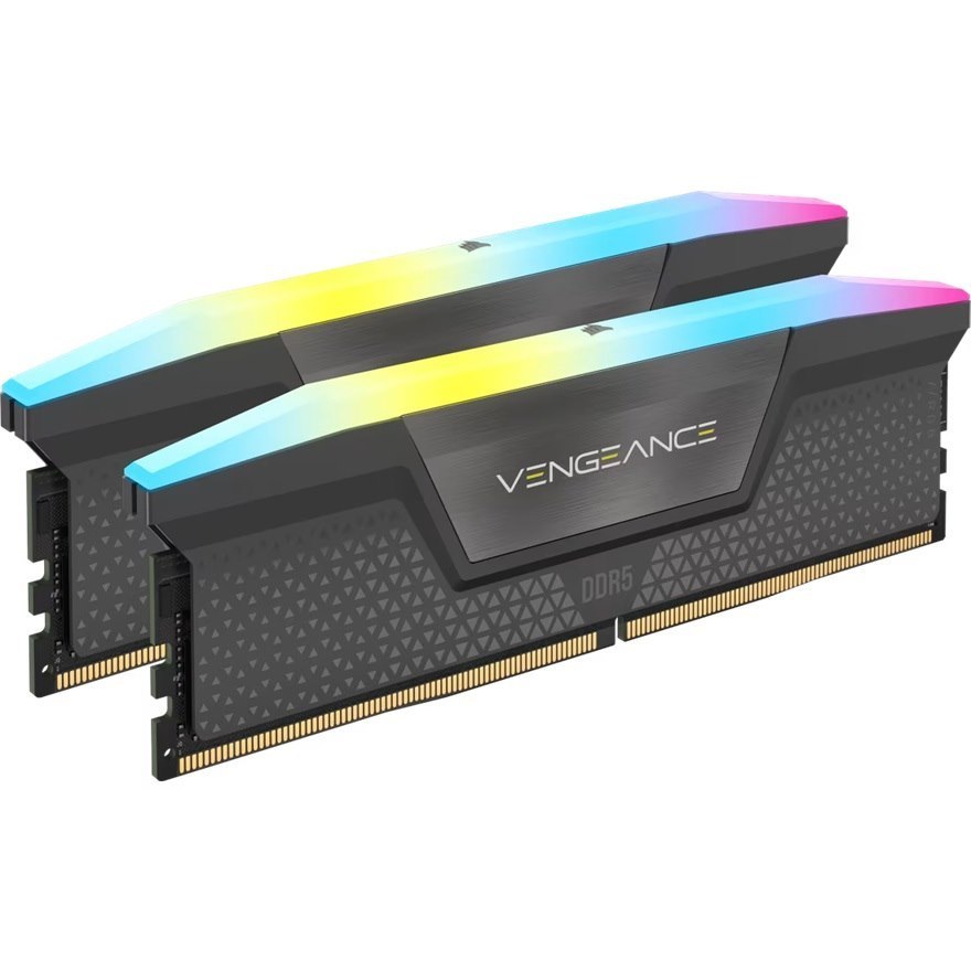Corsair Vengeance RGB 32GB (2x16GB) DDR5 Dram 6400MT/s CL36 Memory KitRGB 32GB (2x16GB) DDR5 Dram 6400MT/s CL36 Memory Kit