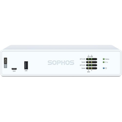 Sophos XGS 88 Security Firewall Appliance, Desktop, FW 9.9G, TP 2.0G, VPN 6.0G, 4x2.5GbE.