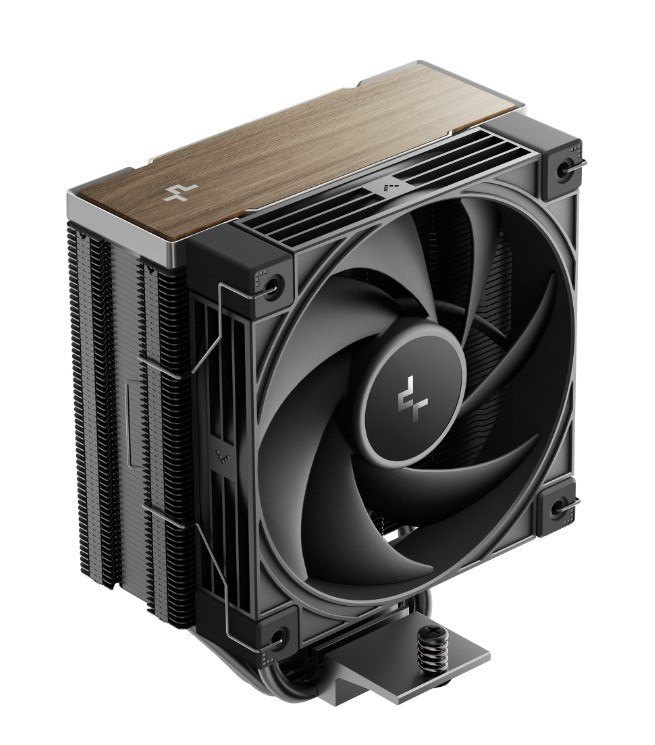 DeepCool Ak400 G2 Wood Grain Top Cover Cpu Cooler, 4 Heat Pipes, 4-Pin PWM, Hydro Bearing, Intel LGA1851/1700/1200/115x, Amd Am5/Am4