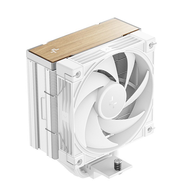 DeepCool Ak400 G2 WH Wood Grain Top Cover Cpu Cooler, 4 Heat Pipes, 4-Pin PWM, Hydro Bearing, Intel LGA1851/1700/1200/115x, Amd Am5/Am4