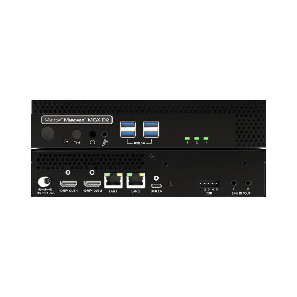 Matrox Maevex MGX Dual Channel 4K Ipmx Av Over Ip Decoder