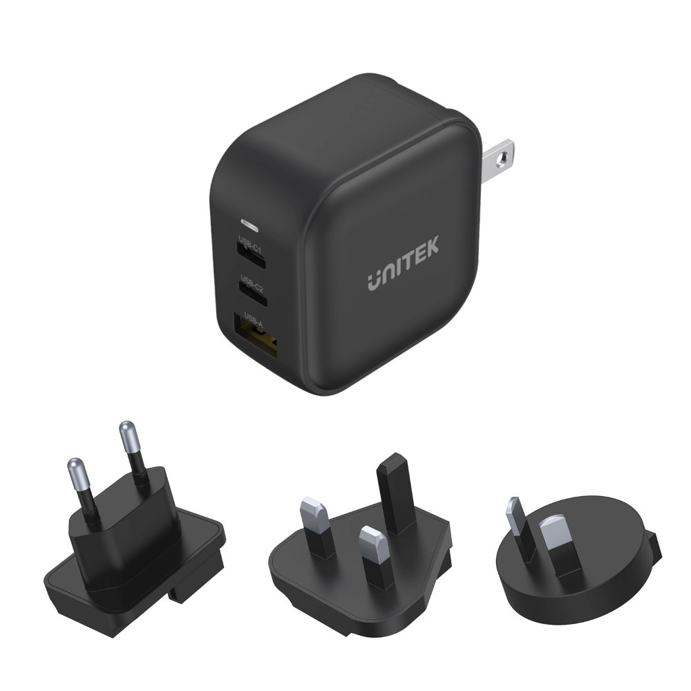 Unitek Travel Tri GaN 3 Port 66W Charger