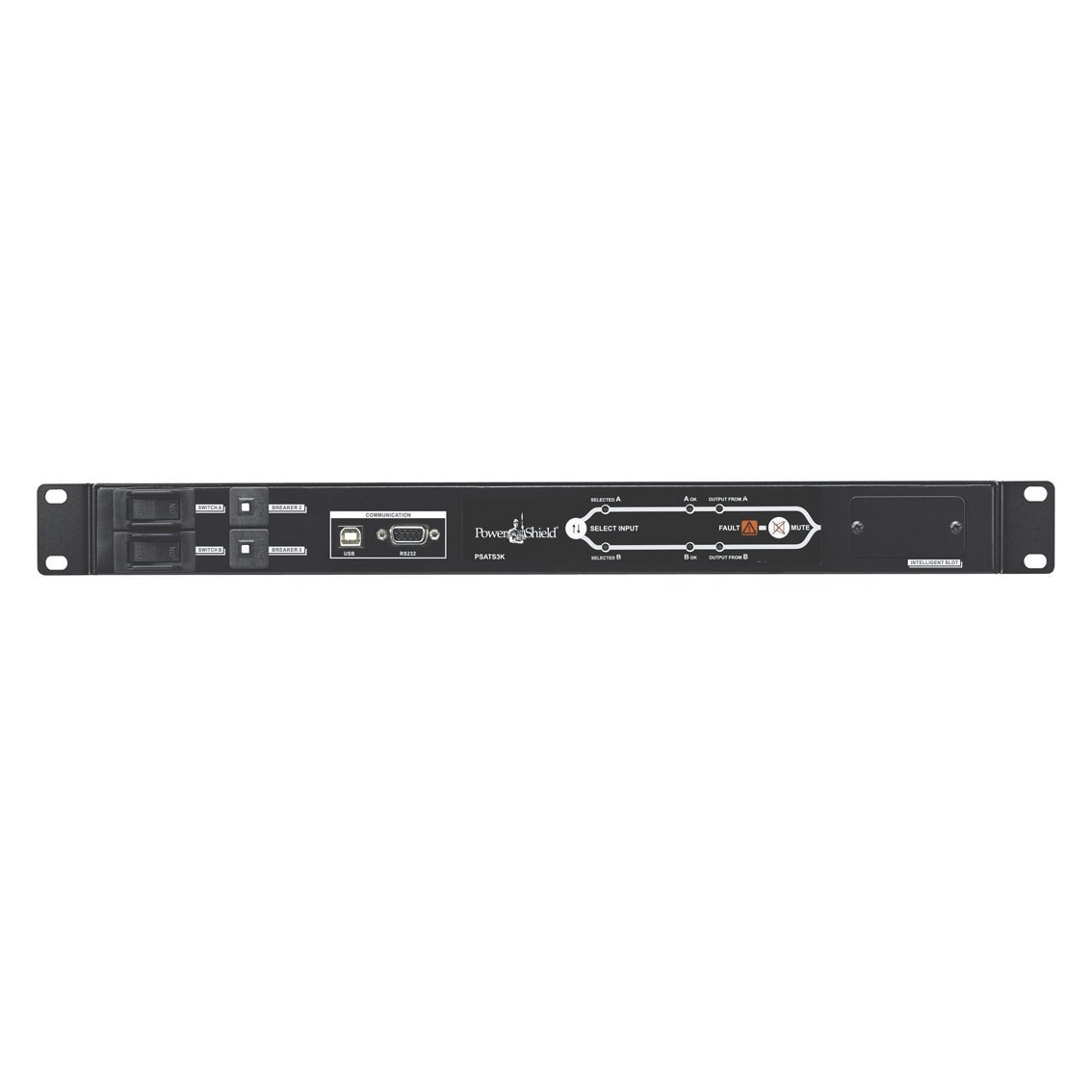 PowerShield Rack Ats 3kVA, Dual 15Amp C20 Inputs, 1 X C19 + 8 X C13 Outputs