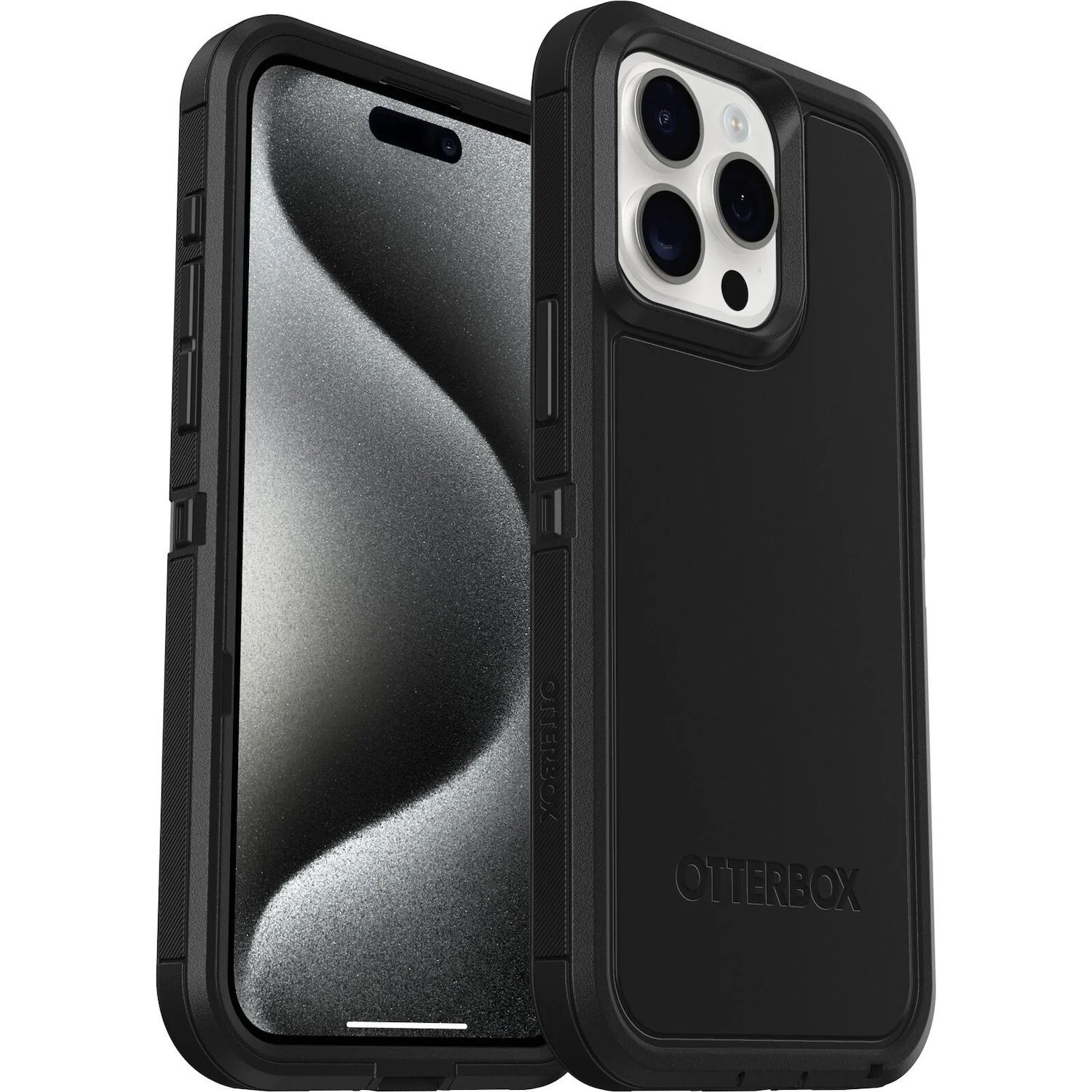 OtterBox Defender Series XT Rugged Case for Apple iPhone 15 Pro Max Smartphone - Black