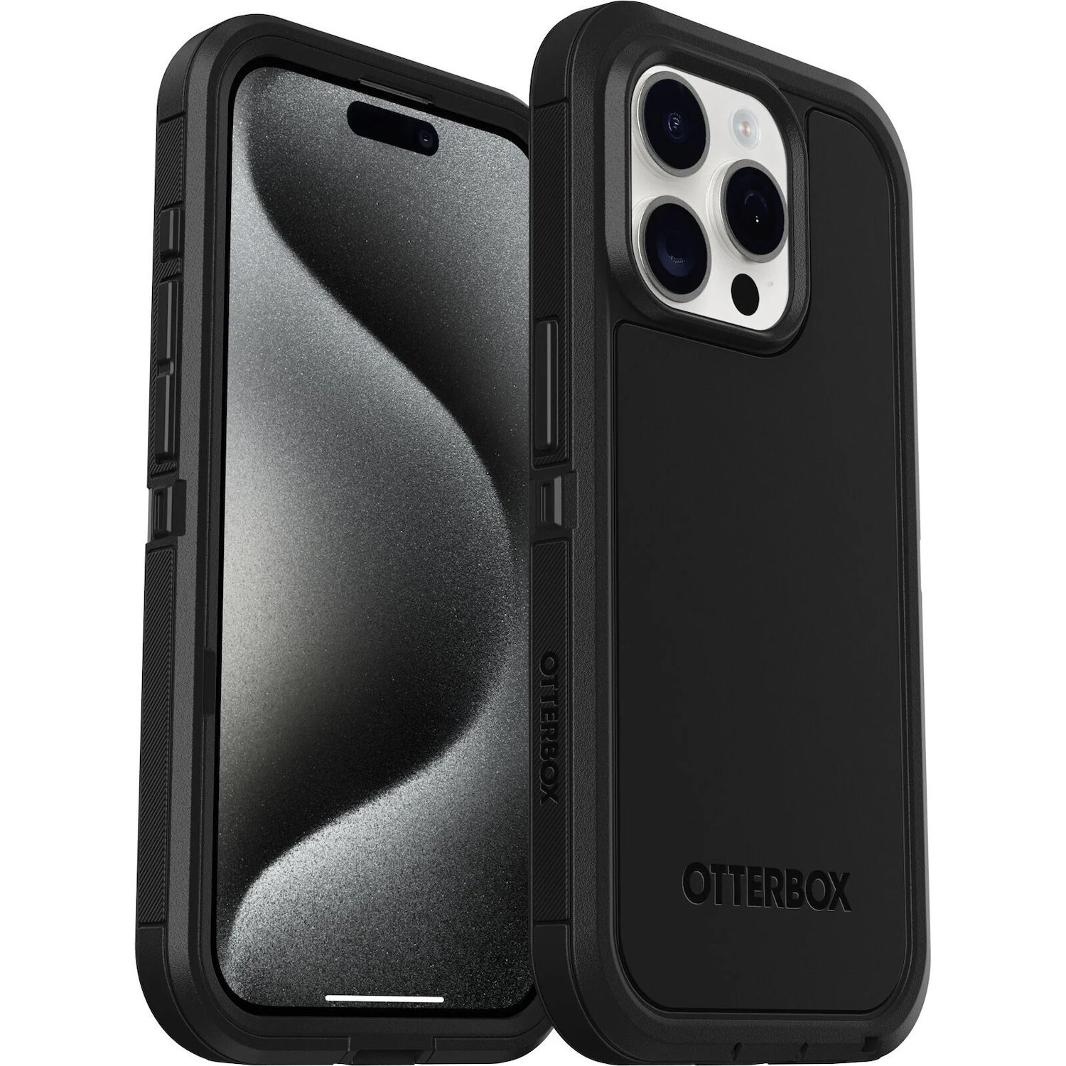 OtterBox Defender Series XT Rugged Case for Apple iPhone 15 Pro Smartphone - Black