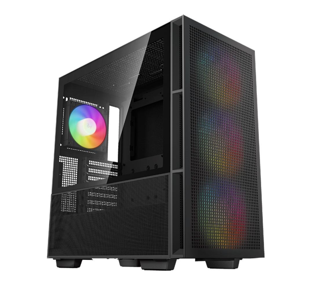 DeepCool CH560 HighAirflow Mid-Tower Atx Case, Magnetic Hybrid Mesh, Tempered Glass, 3 Pre-Installed 140MM Argb Fans