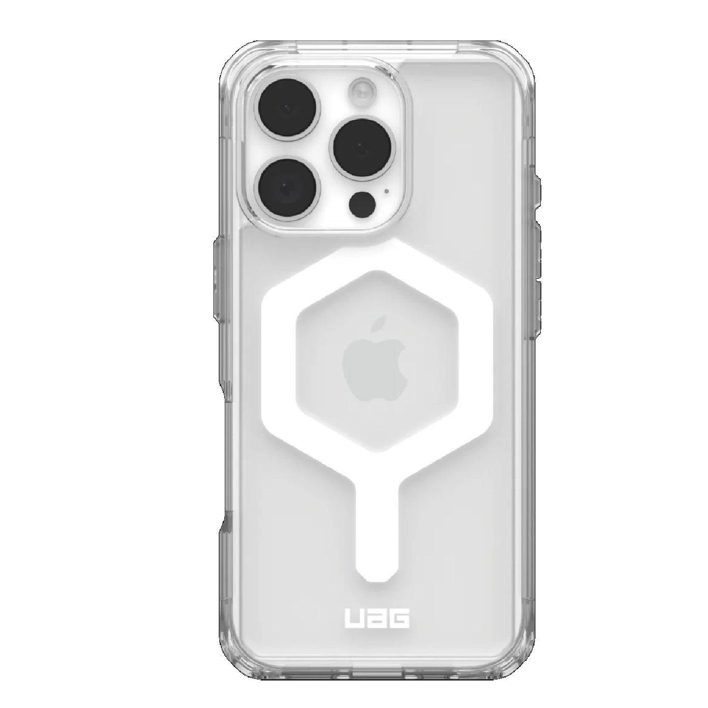 Uag Plyo MagSafe Apple iPhone 16 Pro Max (6.9') Rugged Case - Ice/White (114481114341), 16FT. Drop Protection (4.8M), Armored Shell, Air -Soft Corners