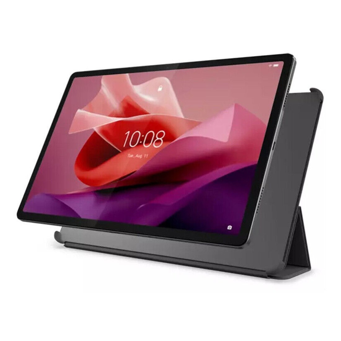 Lenovo Tab P12 Folio Case - Grey (ZG38C05252), All-Around Protection, Convertible Folio Stand For Hands-Free Viewing, Built-In Pen Holder, 1YR