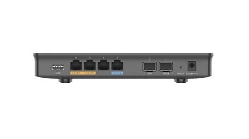 Grandstream GWN7002 Multi-WAN Gigabit VPN Router, Built-In Firewalls, 2 2.5 Gigabit SFP Ports, 4 Gigabit Ethernet Ports, D 2 PoE Output Ports