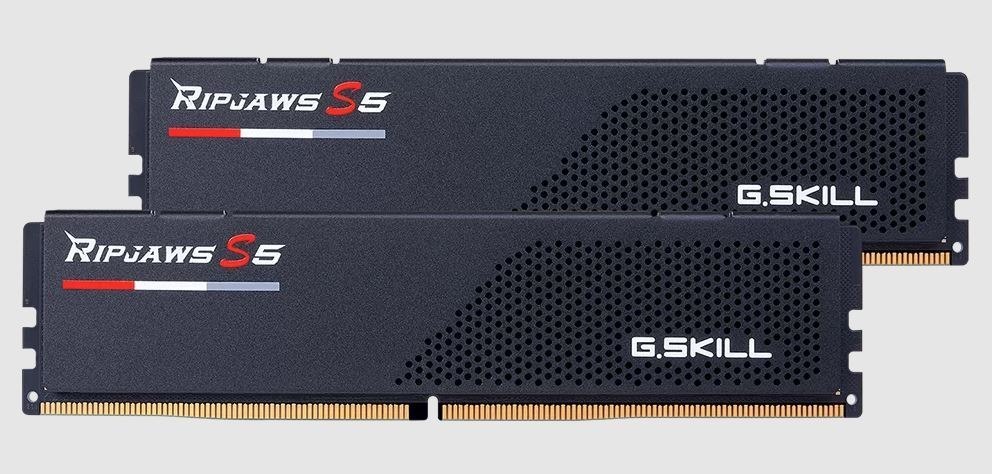 G.Skill F5-6000J3648D16GX2-RS5K 32GB (2 X 16GB)/ DDR5 6000 MT/s/ Timings 36-48-48-96/ Voltage 1.25V/ Ripjaws S5