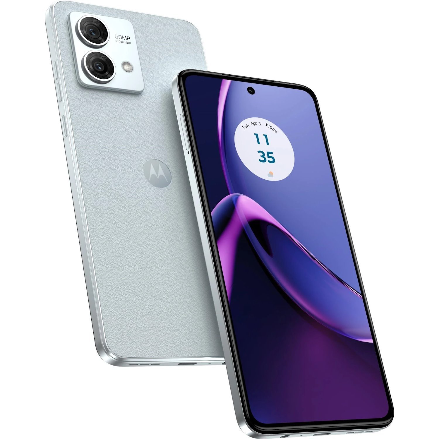 Motorola Motorla G84 5G 256GB- Marshmallow Blue,6.5',FullHD+120Hz,256GB,12GB RAM,50MP/16MP,Hybrid Dual SIM,Water Protection,5000mAh Battery,2Years Warranty