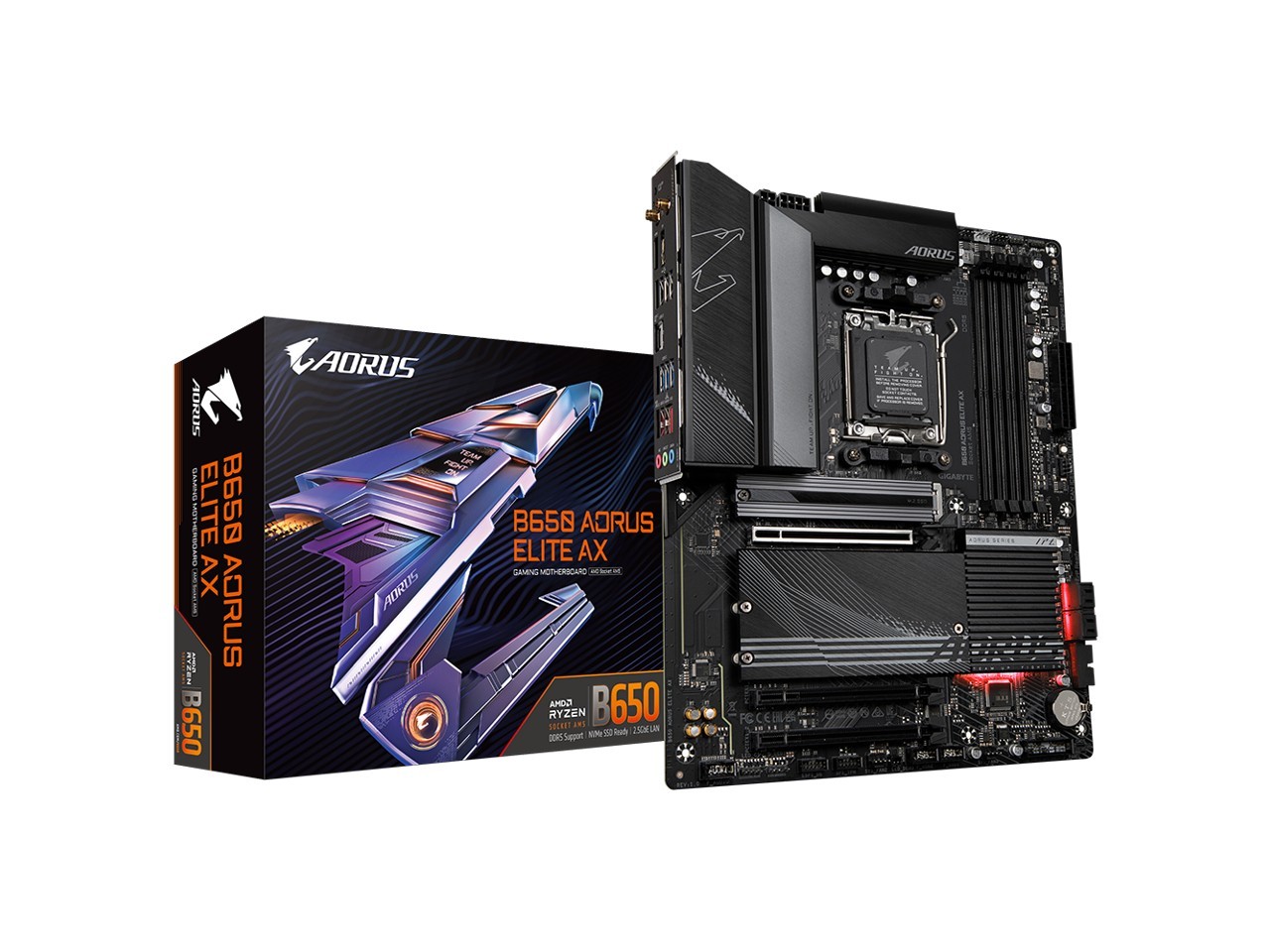 GIGABYTE B650 ELITE AX Gaming Desktop Motherboard - AMD B650 Chipset - Socket AM5 - ATX