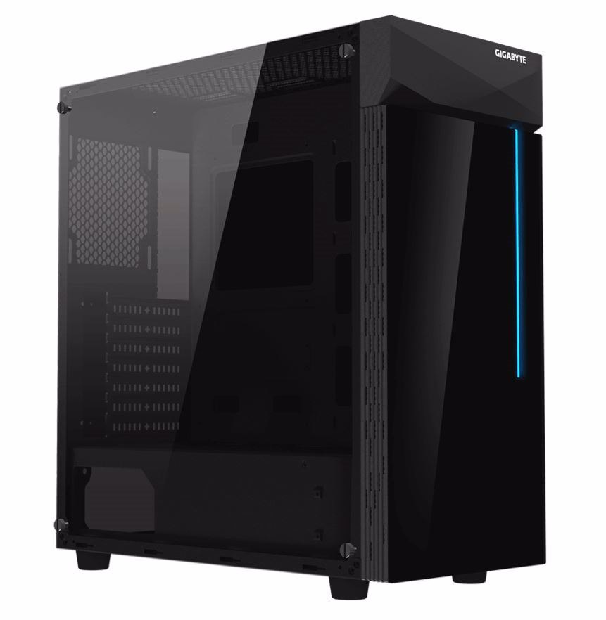 Gigabyte C200G Atx Mid Tower PC Case, RGB Lights, Glass Side Panel