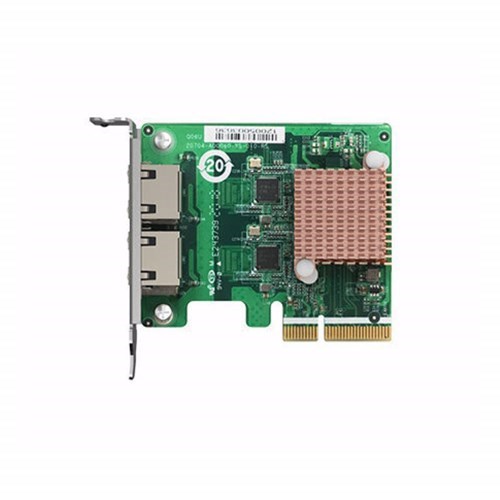 Qnap Dual Port 2.5Gbe 4-Speed Network Card (Pcie Gen2 X2)