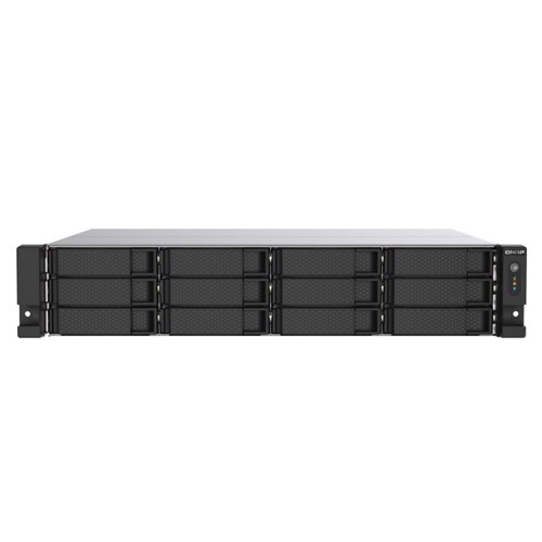 Qnap 12-Bay Nas(No Disk) Amd QC 2.2GHz, 8GB, 2.5GbE(2), PCIe(2), 2U, Rpsu, 3YR WTY