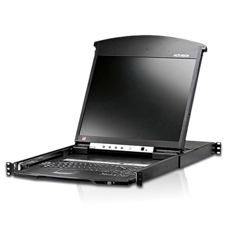 Aten 8-Port Cat 5 Dual Rail 19" LCD KVM Over Ip Switch With Daisy-Chain Port - [ Old Sku: Kl1508na-I ]