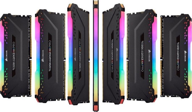 Corsair Vengeance RGB Pro 32GB (2 X 16GB) DDR4 Dram 3200MHz C16 Memory Kit Black