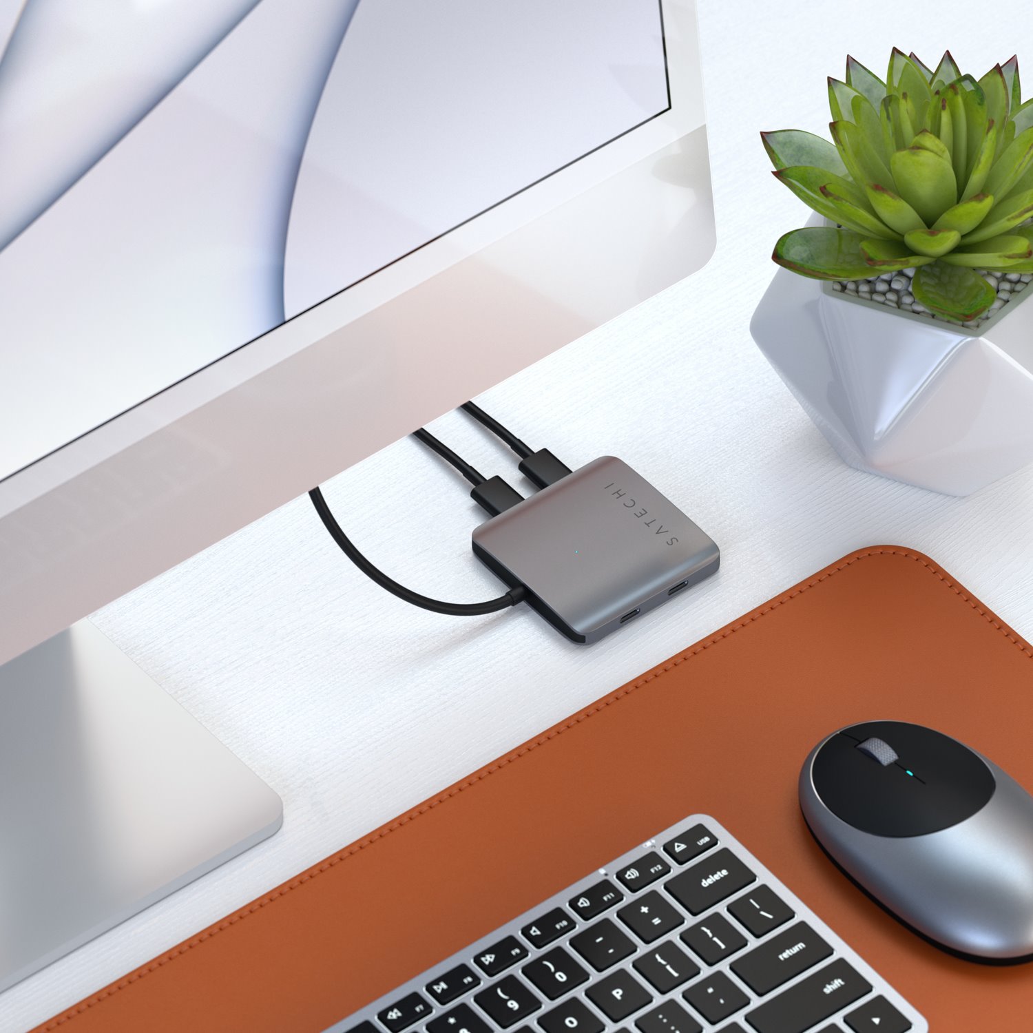 Satechi Aluminium 4 Port USB-C Hub (Space Grey)