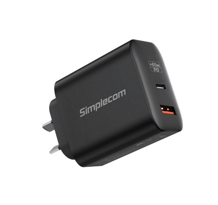 Simplecom SMP Acc 65W-Dual-Usb-C+Usb-A-Charger
