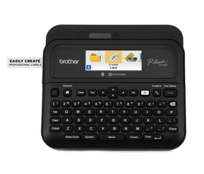 Brother PC & Bluetooth Connectable Portable P Touch Labeller W/ Colour Display - 3.5-24MM Tze Tape Model