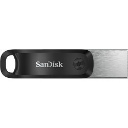 SanDisk iXpand Flash Drive Go, Sdix60n 64GB, Black, Ios, Usb 3.0, 2Y