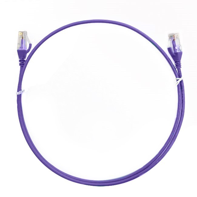 4Cabling 1mÂ CAT6 Ultra Thin LSZH Ethernet Network Cable | Purple