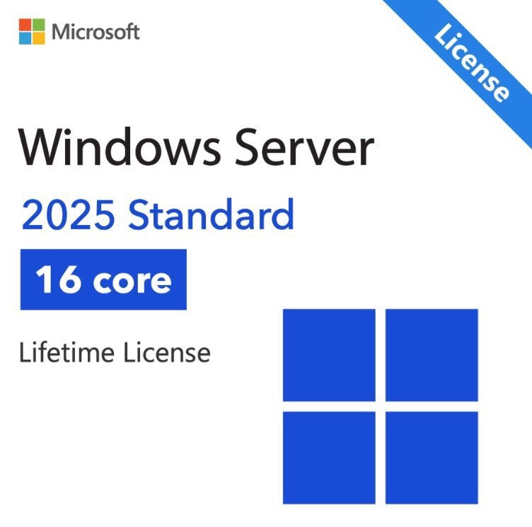 Microsoft Windows Server 2025 Standard – 16 Core License