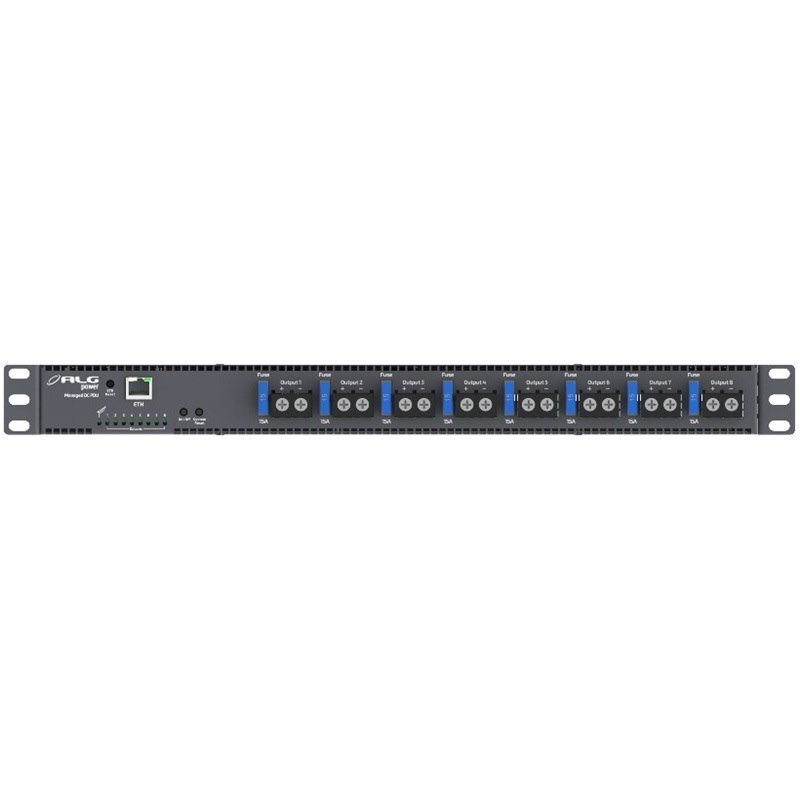 ALGcom Managed DC Pdu 19 Inch X 1U With 8 Ports DC Out