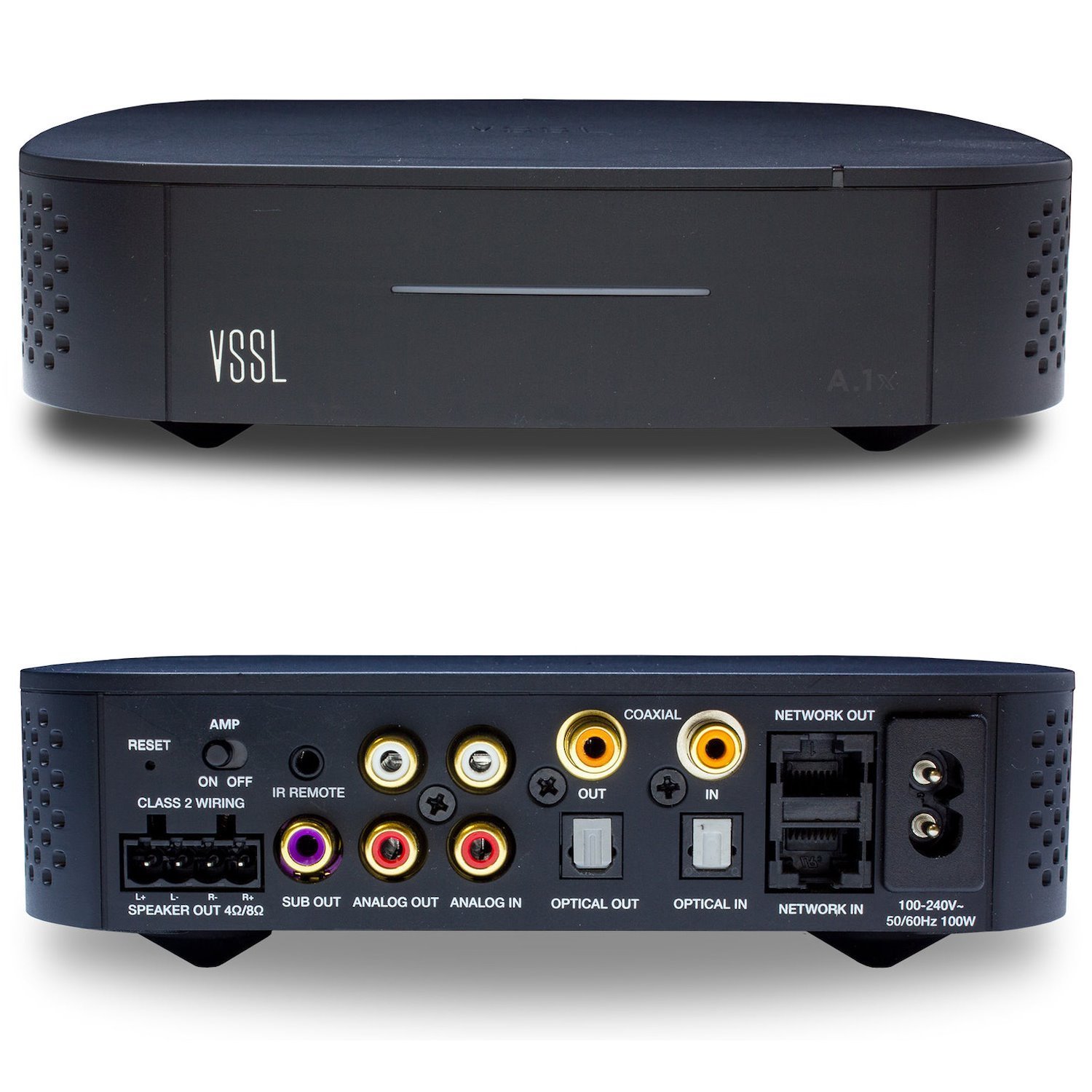 VSSL A.1X Single Zone, 50W Amplifier, W/ Dual-Band WiFi, Chromecast Built-In, Airplay, Spotify Connect, Alexa Cast