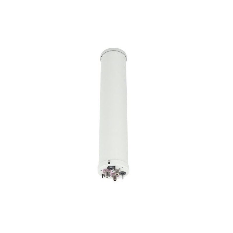 Alpha Wireless 3300-3800 MHz Dual Slant 8.5 dBi Omnidirectional Cannister Antenna With Integrated GPS