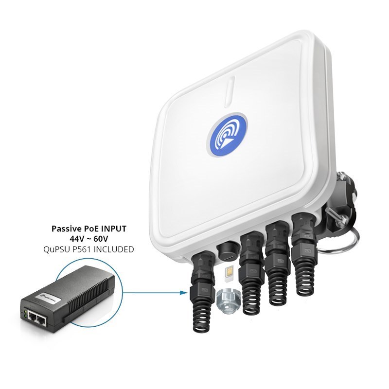 QuWireless QuCam Enclosure Cellular And WiFi Antenna For Rut240/Rut241 And TSW100