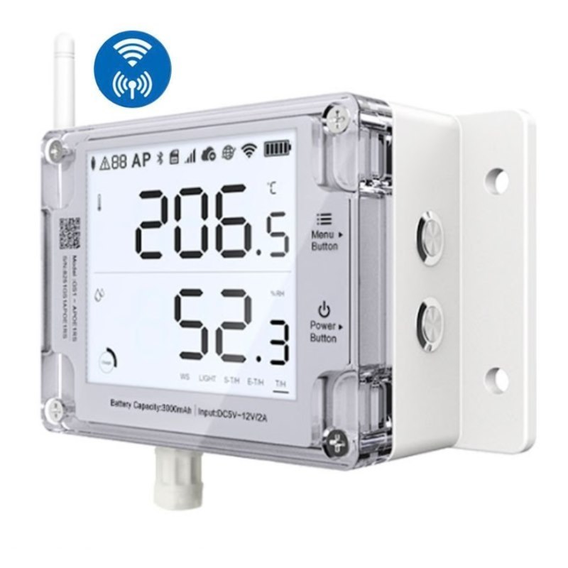 Ubibot Gs1-A Industrial-Grade IP65-water-resistant Cloud-Based WiFi Data Logger For Temperature, Humidity And Ambient Light Monitoring