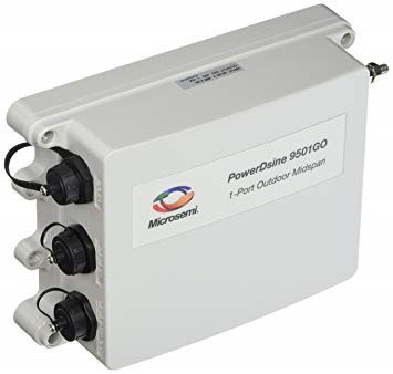 PowerDsine Outdoor 60W 802.3At Gigabit Midspan PoE 36-60VDC Input