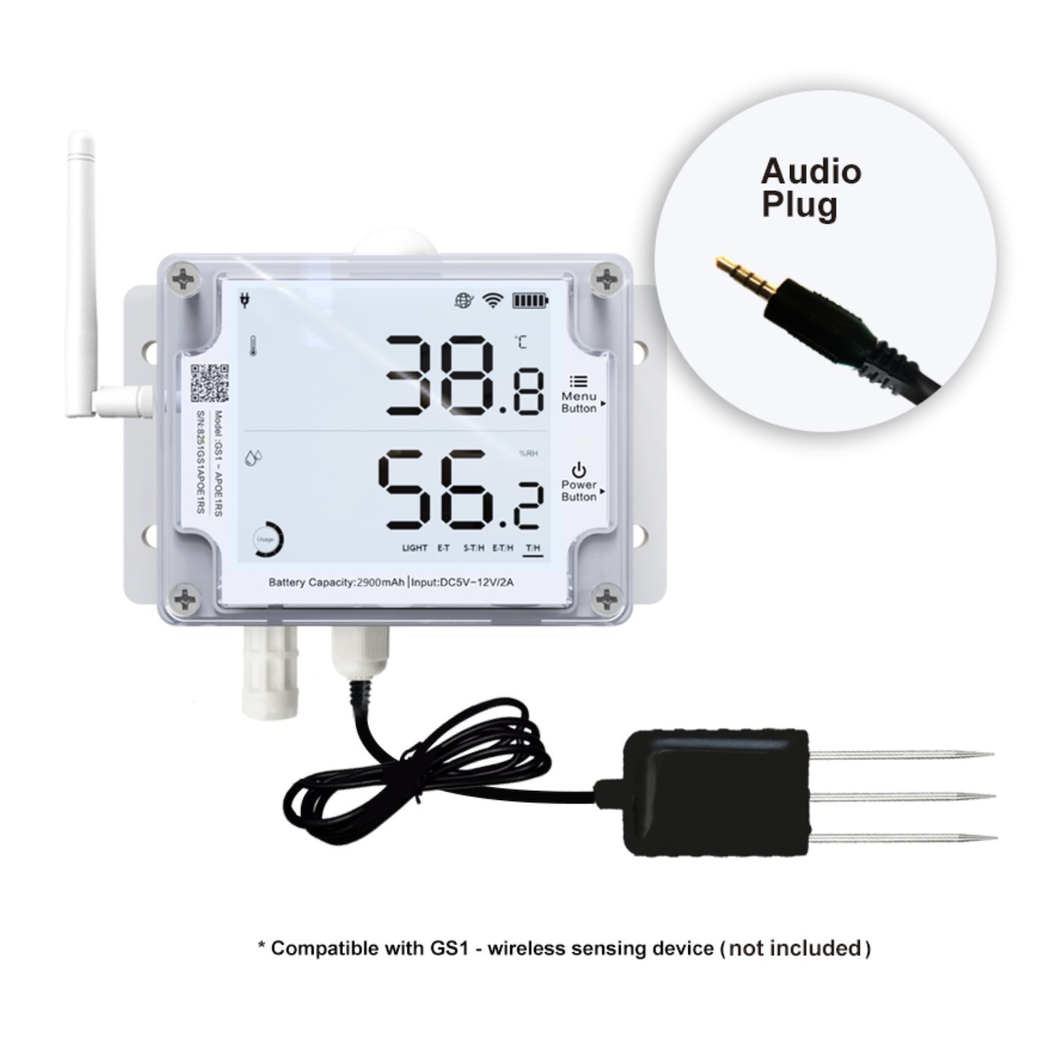 Ubibot Soil-Probe-3M-R-USB Soil Temperature And Moisture Probe For WS1 Pro 3 Metres