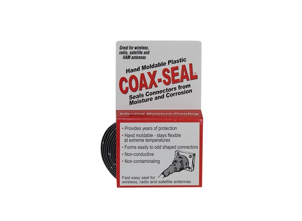 Universal Electronics Coax-Seal Hand Moldable Plastic Weatherproofing Tape, Half Inch Wide