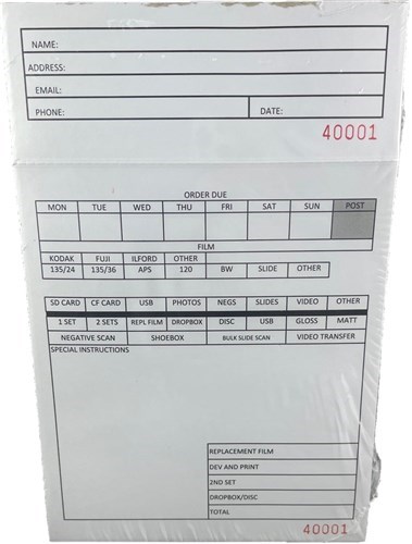 Unspecified Work Order Pad (Box 500)