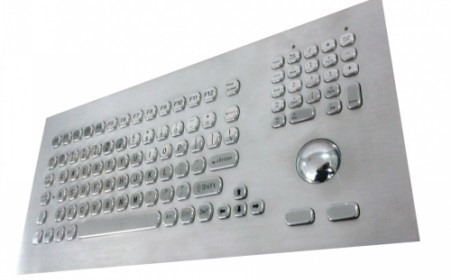 Inputel KB021 Stainless Steel Keyboard + Trackball Ip65 - PS2
